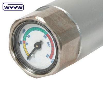 350 바 미니어처 압력 측정기 23mm 청동 케이스 후부 장착