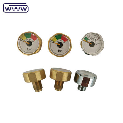 1 인치 25mm 바 Psi 작은 마노미터 압력 측정기 1/8 Npt 1 년 보증