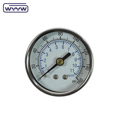 건조 사용 기름이 없습니다 반착 압력 측정기 160 Psi 공기 60mm SS 압력 측정기