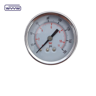 건조 사용 기름이 없습니다 반착 압력 측정기 160 Psi 공기 60mm SS 압력 측정기