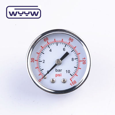 건조 사용 기름이 없습니다 반착 압력 측정기 160 Psi 공기 60mm SS 압력 측정기
