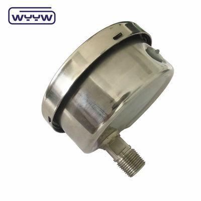 뒷 연결 100mm 기름 가득 압력 측정 Ss304 스테인리스 스틸