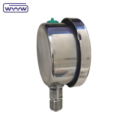 WYYW 고압 측정기 60mm 모든 스테인레스 스틸 실리콘 오일로 채워진 압력 측정기
