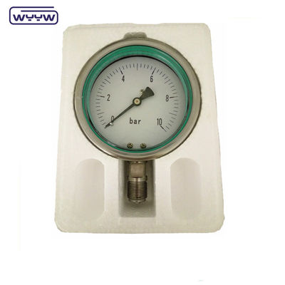 WYYW 고압 측정기 60mm 모든 스테인레스 스틸 실리콘 오일로 채워진 압력 측정기