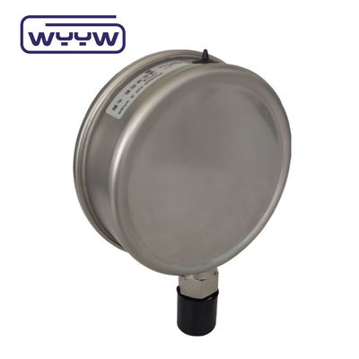 100mm 4&quot; 액체유로 채워진 압력 측정기 1.6% 정확성