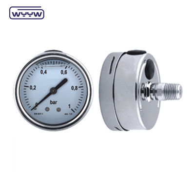 뒷 마운트 기름 가득 압력 측정기 100mm 크기 스테인리스 스틸 재료