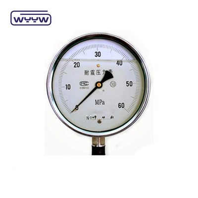 60mm SS304 산업용 액체로 채워진 U 튜브 압력 측정기 Bourdon Tube Manometer