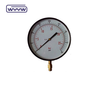 블랙 스틸 정밀 테스트 압력 측정 150mm 바닥 연결 높은 정확도