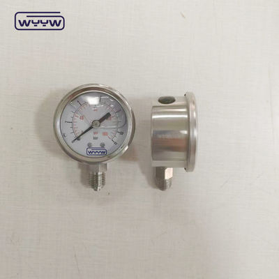 액체로 채워진 압력 측정기 50mm 밑 1/4&quot;Npt OEM 압력 측정기