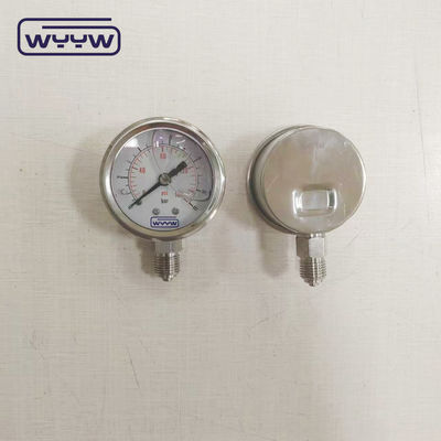 액체로 채워진 압력 측정기 50mm 밑 1/4&quot;Npt OEM 압력 측정기