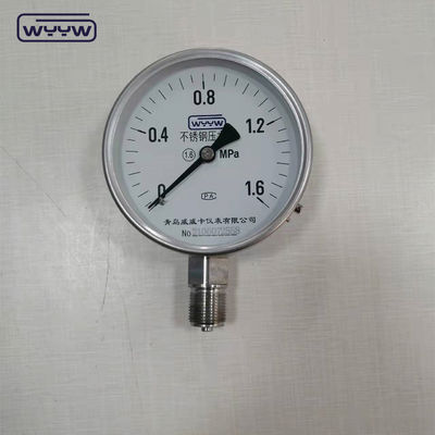 스테인레스 스틸 압력 측정기 건조 바닥 1/2 &quot;Bsp 공기 물 사용