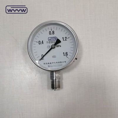 스테인레스 스틸 압력 측정기 건조 바닥 1/2 &quot;Bsp 공기 물 사용
