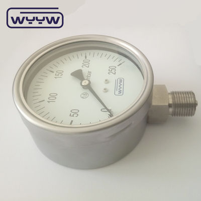 알루미늄 블랙 포인터 캡슐 압력 측정기 100mm 1/2 중량 애플리케이션에 대한 연결 크기