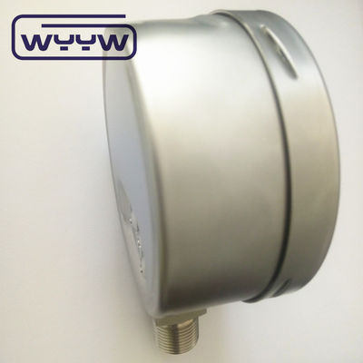 알루미늄 블랙 포인터 캡슐 압력 측정기 100mm 1/2 중량 애플리케이션에 대한 연결 크기