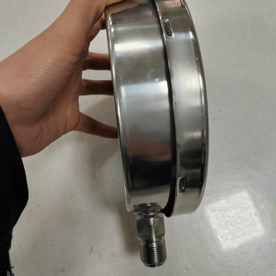 150mm 압력 측정 도구 액체 채울 수 있는 검은색 페인트 알루미늄 포인터 정확 내구성