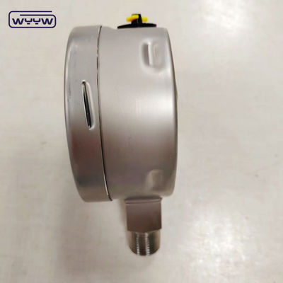 베요넷 Ss304 케이스 ss316 나사산 글리세린 충전 안전 유리 조정 포인터 압력계