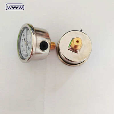 화재 소화 시스템용 40mm 글리세린 가득한 압력 측정기 2500kPa