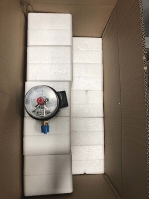 4인치 (100mm) 전기 접촉 압력 측정기, 이중 제한 제어 및 자동화용 380V 10VA