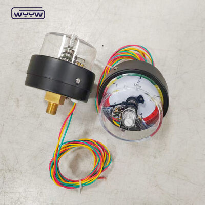 63mm 백 연결 및 4MPa 범위의 산업용 전기 접점 압력 게이지