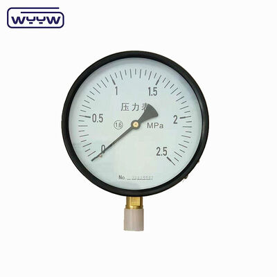 100mm 검은 철 케이스 산업용 압력 게이지 | 대량 공장 생산